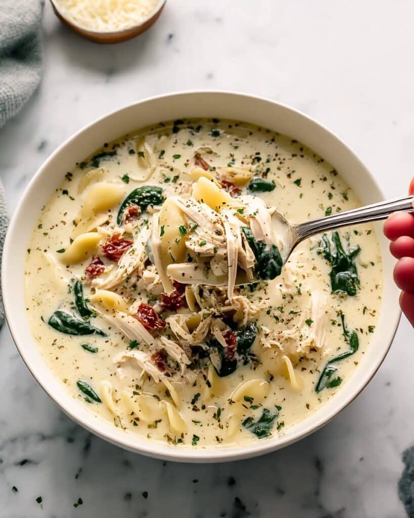 Quick White Lasagna Soup Recipe