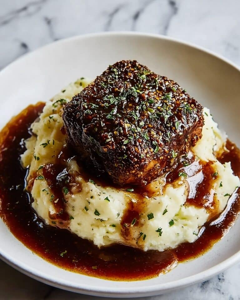Garlic Herb Chicken with Balsamic Glaze and Creamy Mashed Potatoes Recipe