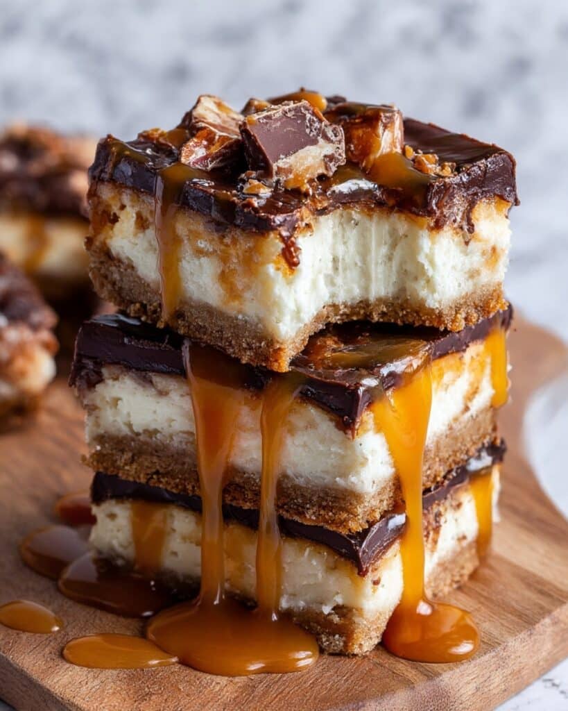 Butterfinger Caramel Cheesecake Bars Recipe